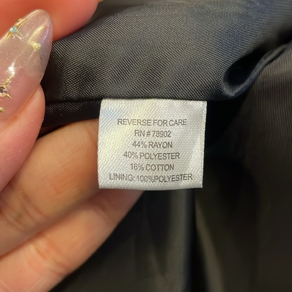 Erin London Vintage Floral Black Tapestry Blazer  Large - Picture 4 of 6